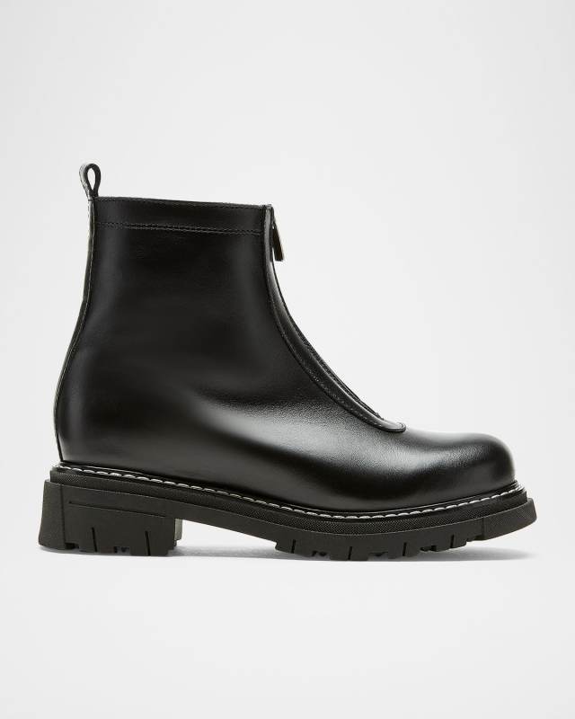Delta Shearling-Lined Leather Booties